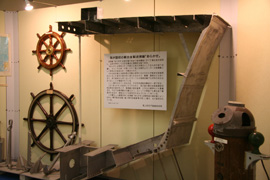 軽合金製巡視艇「あらかぜ」関連の展示
