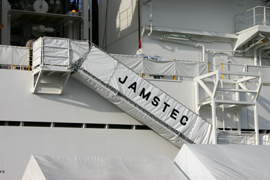 JAMSTEC　舷梯